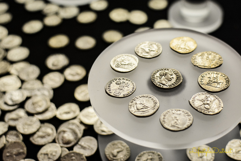 Examples of Roman coins found in the Caerleon area can be seen at the National Roman Legion Museum