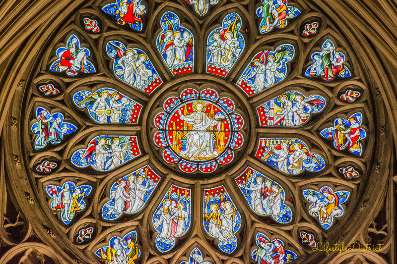 There is an amazing number of fabulous tainted glass windows at Bristol Cathedral. Virginia Allwood, Le Shop UK Photography