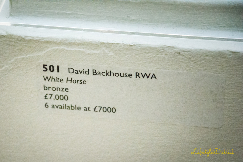 David Backhouse's White Horse at the Annual Exhibition at the Royal West of England Academy Bristol. Photo by Virginia Allwood, LeShopUK.com