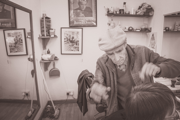 Aldo's Barber Shop by Virginia Allwood - Le Shop UK Photo